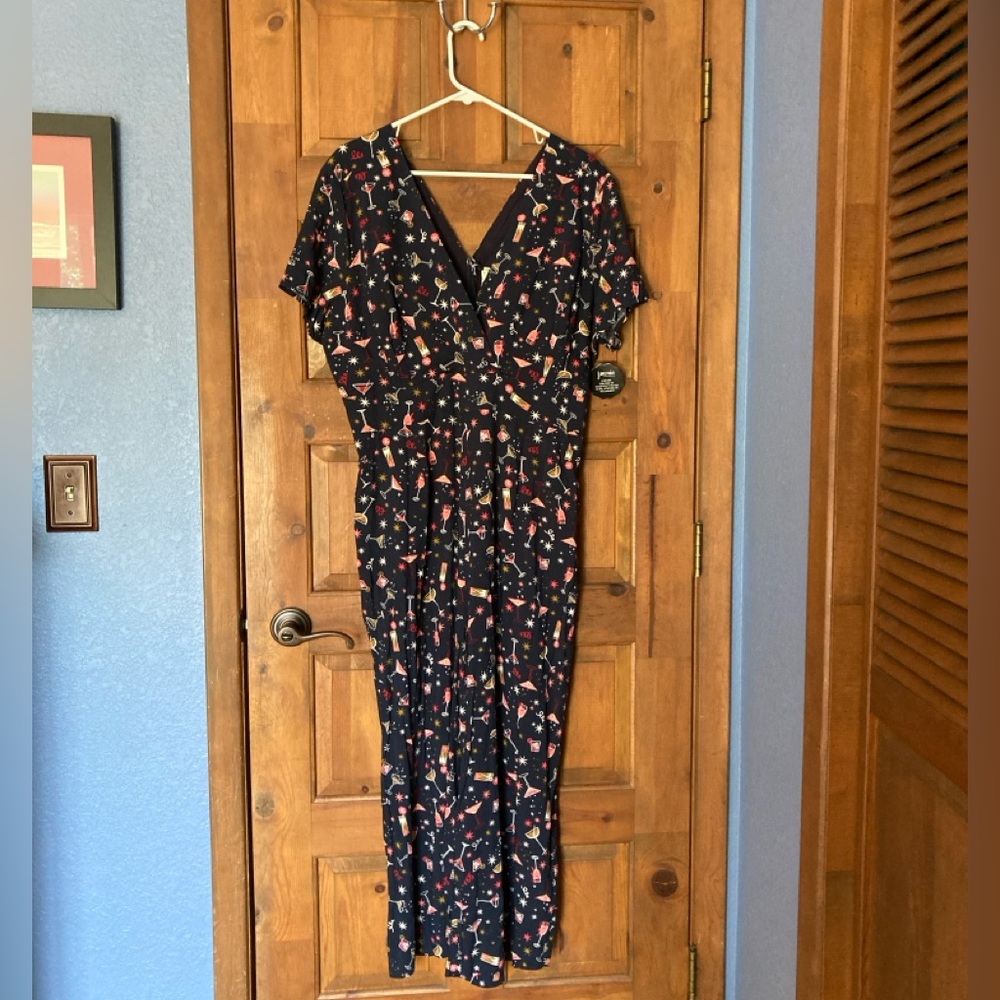 Joanie Cocktail print Jumpsuit